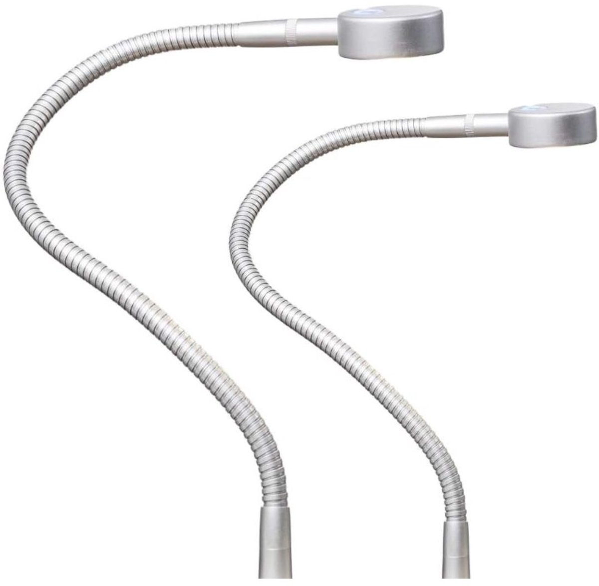 Bedlampjes Hoofdbord - Dubbele Leeslampjes - Bedlamp Slaapkamer Volwassenen - Zilver