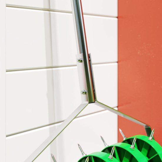 Gazonbeluchter Verticuteerder 45cm Breed met 30 Stalen Spikes -Groen van Vounot — afbeelding 3