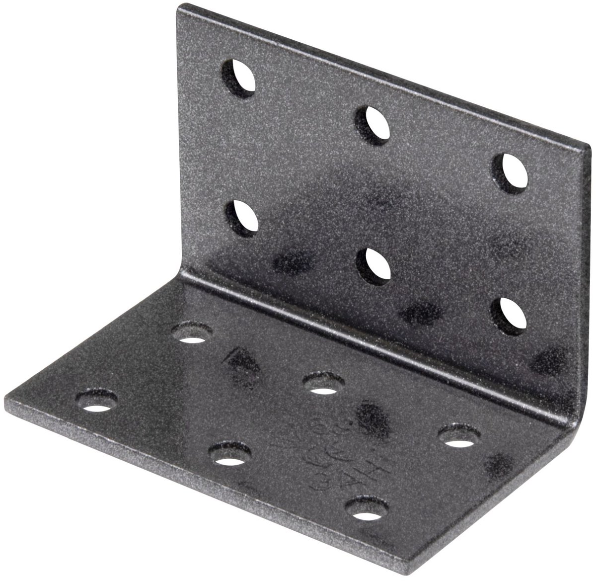 Alberts 823009 DURAVIS® geperforeerde hoekbeugel, zwartdiamant duplex gecoat, afmetingen 40 x 40 x 60 mm, 50er Set