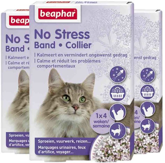 Beaphar No Stress Kat Halsband - 3 x - Voordeelverpakking