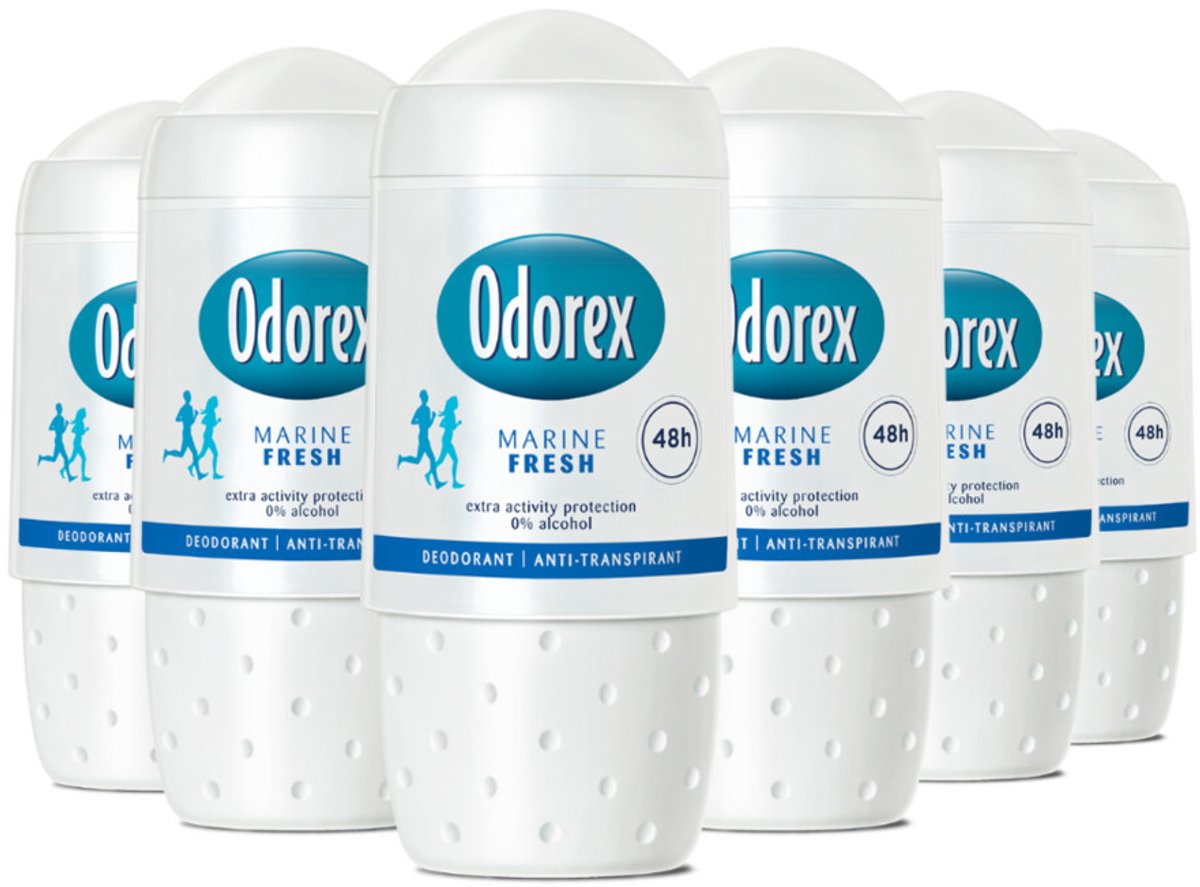 Goedkoopste 6x Odorex Deodorant Roller Marine Fresh 50 ml