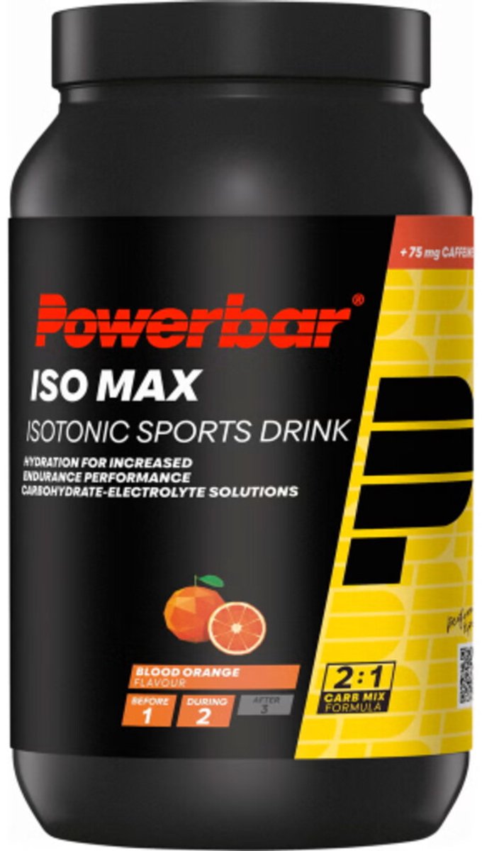 Goedkoopste Powerbar sportdrank | Iso Max | Blood Orange – 1200 g