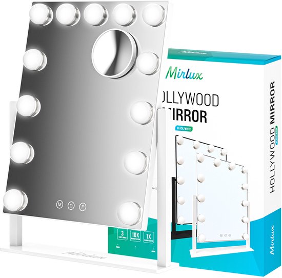 Mirlux Hollywood Make Up Spiegel met lichtjes