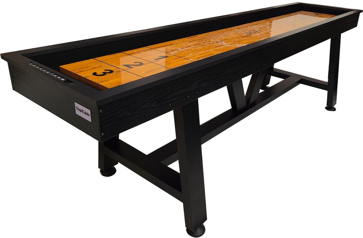 TopTable Shuffleboard 9ft – Dé eyecatcher voor Social Gaming! Perfect voor Vaderdag -Showroom Werkplaats Webshop in Eindhoven-Trend uit USA- De spellentafel van de toekomst-simpel-hufterproof