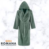 Revise RE-117 korte kamerjas voor heren, ochtendjas, velours/fluweel, groen, S