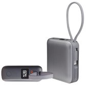 2x Mini Powerbank 10000 mAh - 22.5W Snellader & Ultra Kleine Powerbanks - Met Ingebouwde Kabels