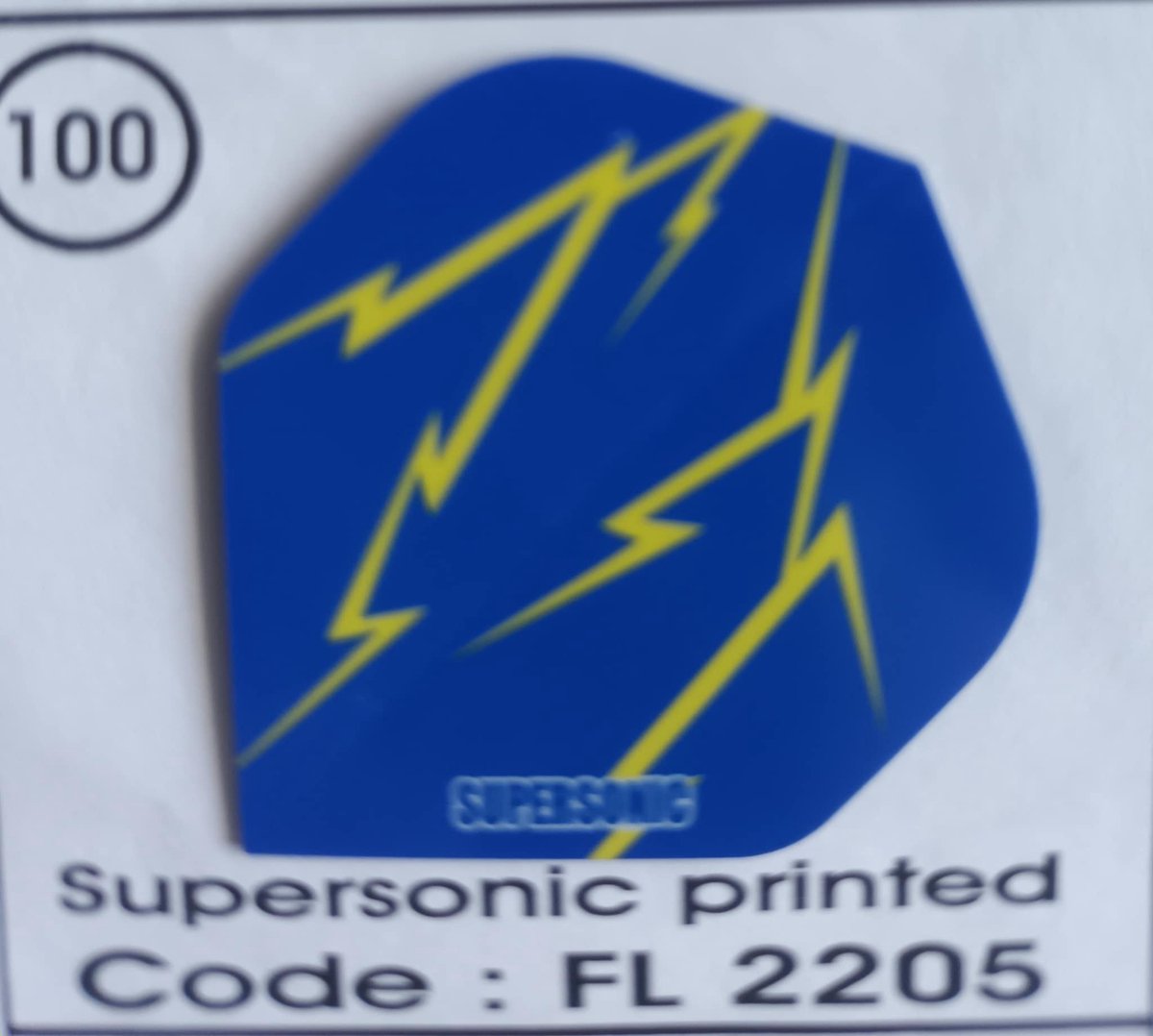 Dart Flights - 10 sets (30 stuks) - 100 micro - Supersonic - FL2205 - bliksem
