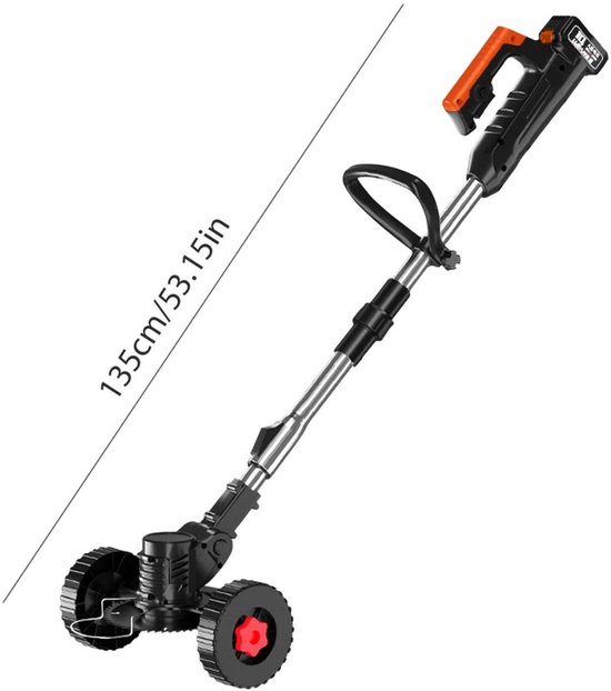 Livano Kantenmaaier Electrisch - Met Accu - Draadloos - Voegenborstel - Grastrimmer - Kantensnijder - Onkruidborstel - Bosmaaier - Elektrische - 2 Accu's van Livano — afbeelding 3