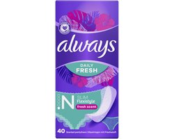 Always Daily Fresh Slim Flexistyle - Inlegkruisjes met Frisse Geur - 40 Stuks