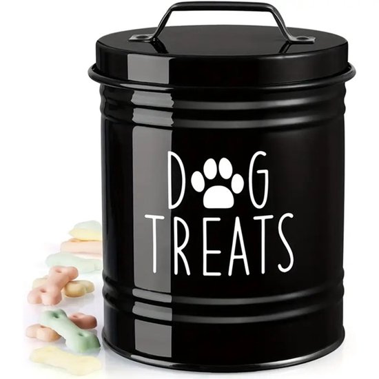 Pot de récompense pour Chiens - Chiens - Bois - Récompense - Snoep - Morceau - Biscuits pour chien - Pot de rangement