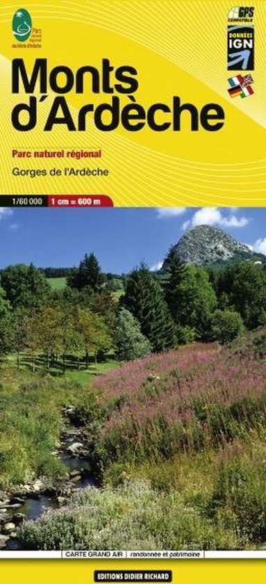 Libris Wanderkarte 11 Monts d'Ardèche 1 : 60 000 - cover