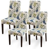 Ibenzoa® Set van 4 Luxe Stretchbare Stoelhoezen voor Eetkamerstoelen, Wasbaar en voor Diverse Gebruiken