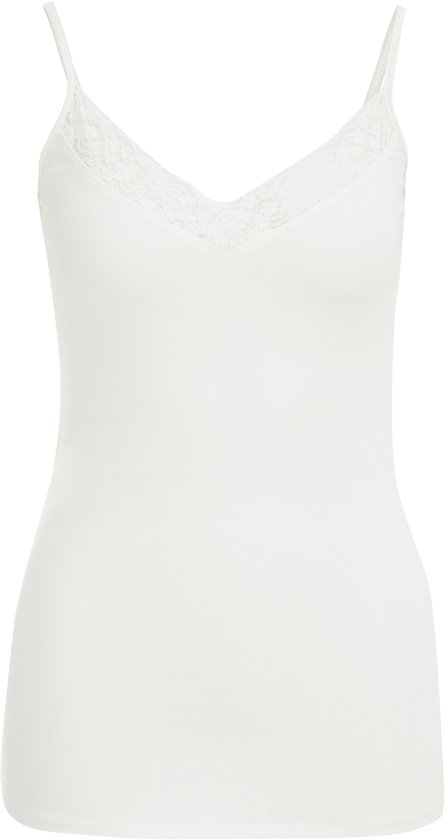 WE Fashion Dames singlet met kant - Maat S