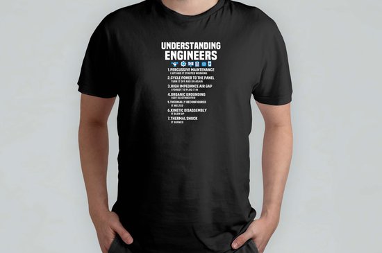 Understanding Engineers - T Shirt - SarcasmModeOn - Funny - JustKiddingNotReally - FYP - SarcasmeAan - DoeNormaalOfNiet