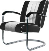 Bel Air Retro Lounge Chair LC-01 Noir