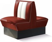 Bel Air Dinerbank Double Booth HW-70DB Ruby