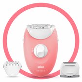 Bol.com Braun Epilator Silk·épil 3 277 Wit/Rose aanbieding