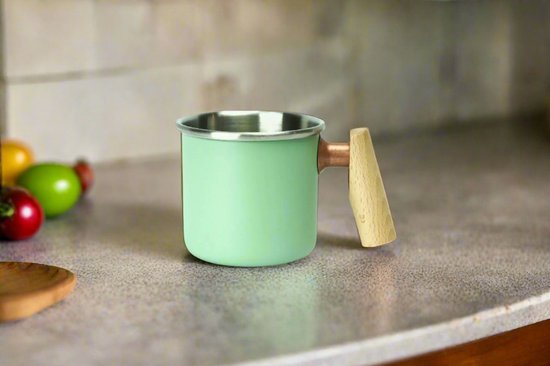 Kampeer beker van roestvrĳ staal - kalas - 400ml - kleur mint groen — afbeelding 5