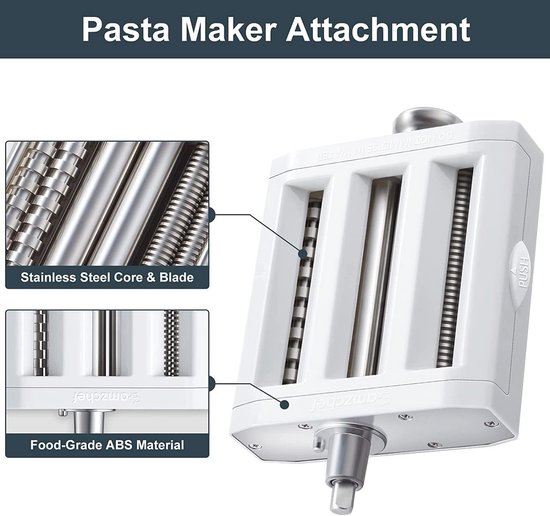 Pastamachine Accessoireset - 3-in-1 Pasta Roller, Snijder en Droogrek van Philips — afbeelding 3