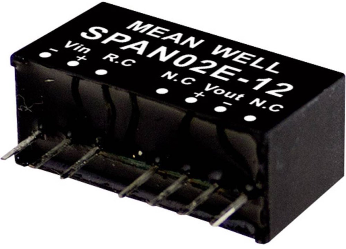 MEAN WELL SPAN02E-05 DC/DC-convertermodule 400 mA 2 W Aantal uitgangen: 1 x Inhoud 1 stuk(s)