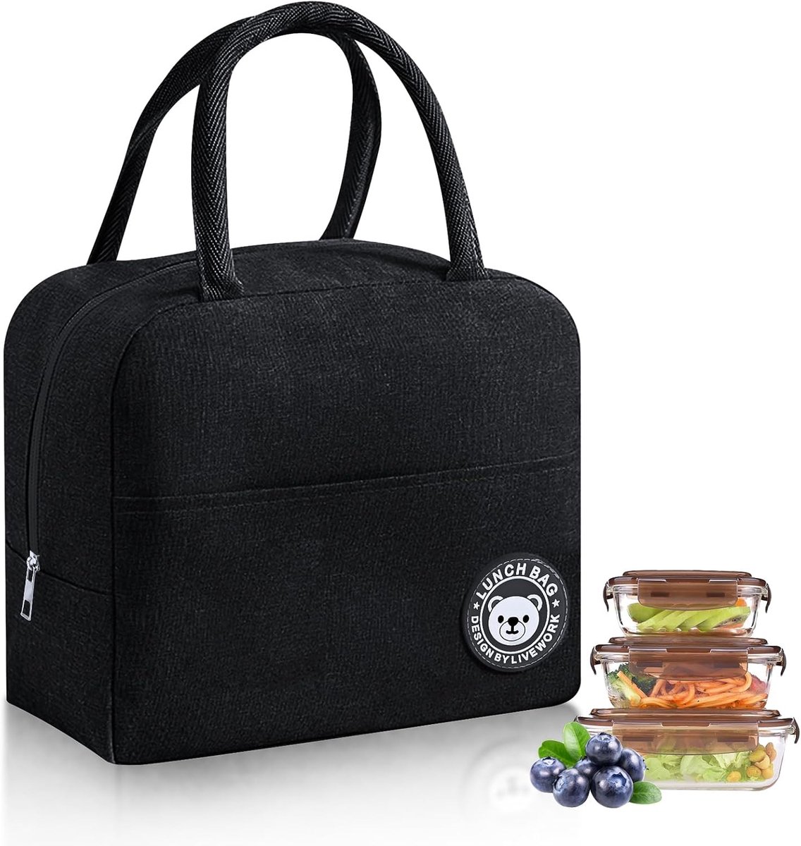 Geïsoleerde lunchtas voor volwassenen en kinderen - Waterdicht, draagbaar en perfect voor school, kantoor, picknick