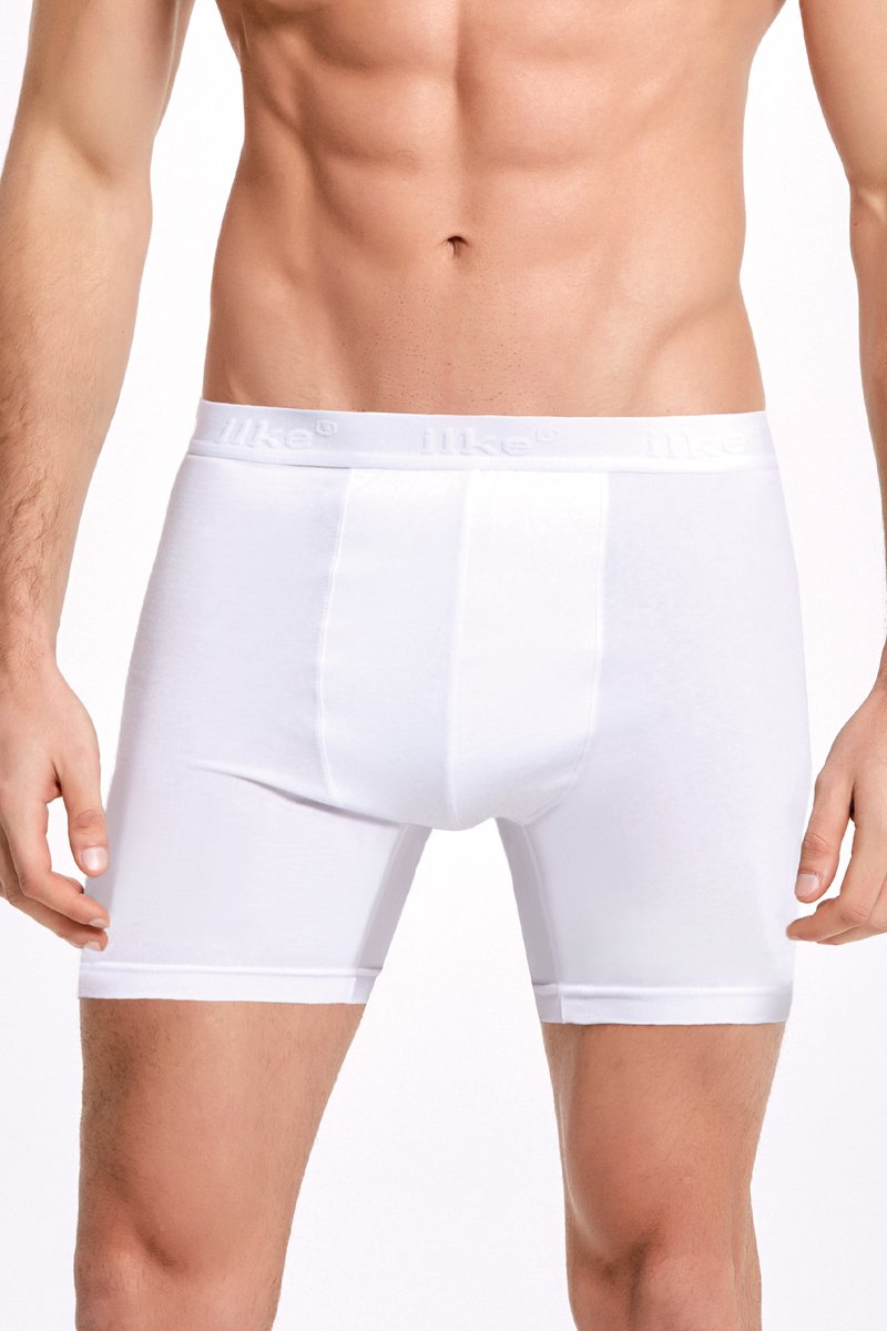 ilke® Heren Boxershorts 4 Pack – Sportief Design - Art 005 - Wit - XL