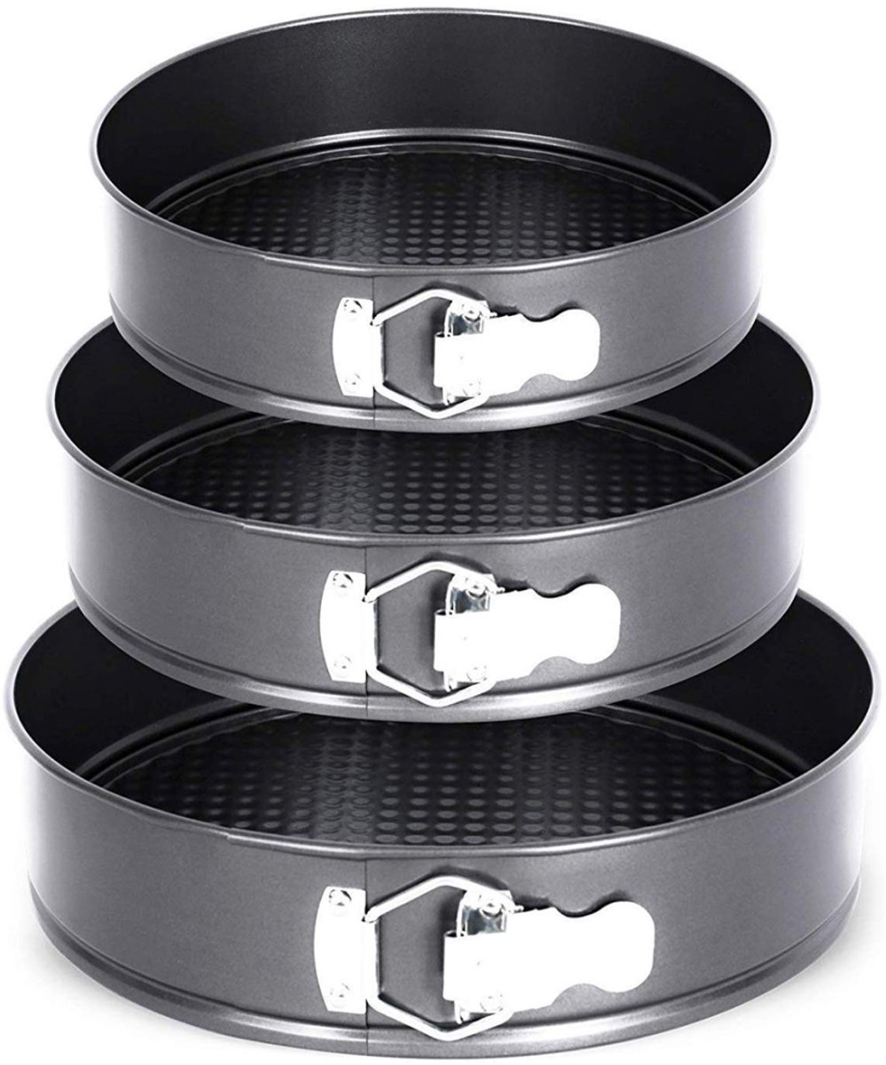 Elitehoff Serie - Losmaakbare Bakvormen - Rond - 3 Stuks - 24/26/28cm