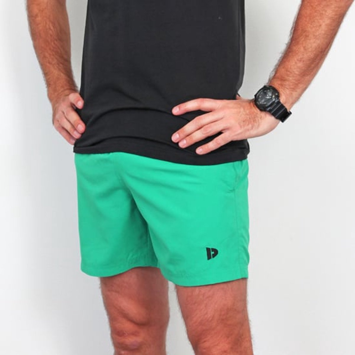 2 - Pack Donnay - Sport/Zwemshort (Toon) - Sportbroek - Heren - Sea blue/Grass green (667) — afbeelding 3