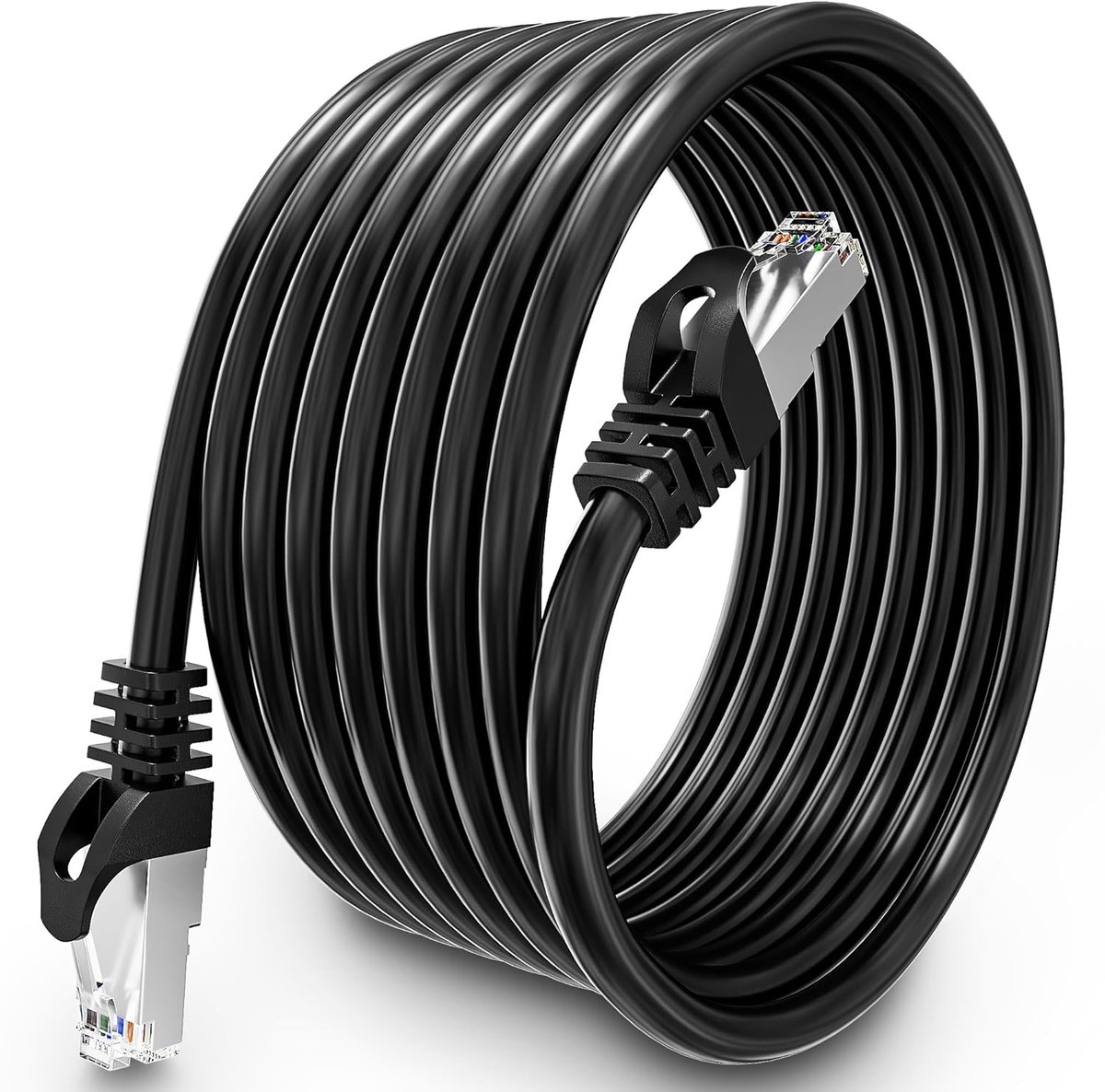 Image of 10 Meter Cat 6 Ethernetkabel - Waterdicht, Hoge Snelheid, Afscherming en Duurzaam