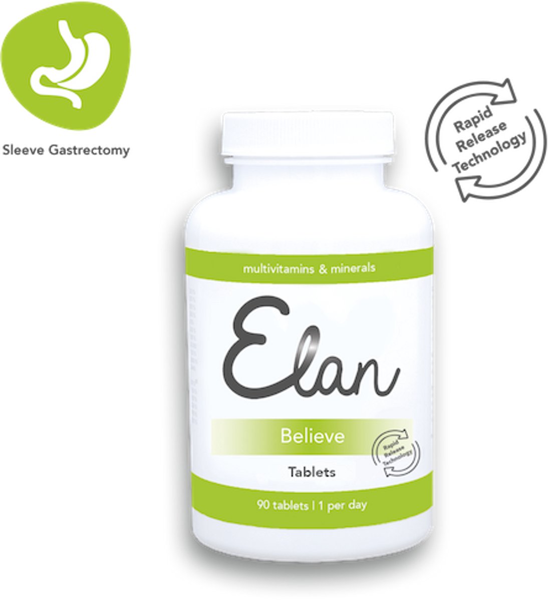 Sleeve Gastrectomie - WLS Multivitaminen - Elan Believe tabletten - 90 tabletten