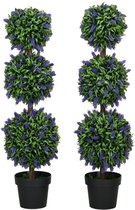 Set van 2 kunstplanten groot, kunstplant Zamioculcas 100cm, grote kunstplanten in pot decoratie voor tafeldecoratie, kantoor, badkamer, slaapkamer, woonkamer, decoratie, housewarmingscadeau