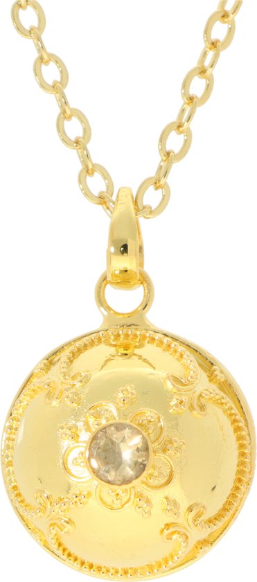 La Rosa Princesa Filigree Bola Zwangerschapsketting Zilver Goud Plating Citrien