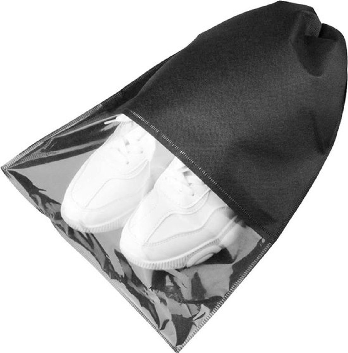 KEKX | Schoenen Opberg Zak | Tas Voor Op Reis |Extra Groot | Zwart | Milieuvriendelijk | Waterafstotend | Opslag & Opbergen schoen | Reizen | Reis product | Makkelijk in de koffer | Houd je spullen schoon | Reisaccessoires