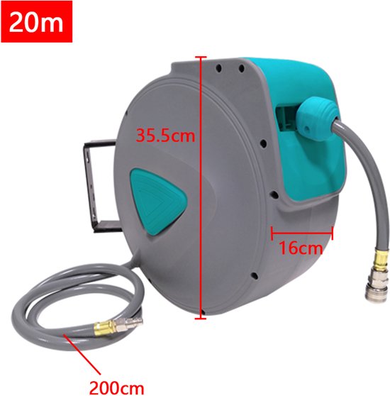 Rodac lucht slanghaspel pu 8x12mm - 20 mtr ra8800 kopen? | Korting tot 54