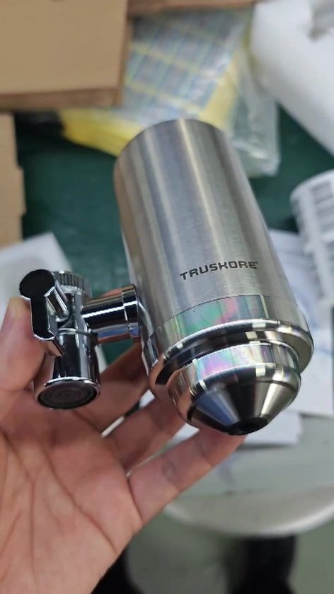 Filtre à eau pour robinet Truskore - Adoucisseur d'eau - Détartrant - Purificateur d'eau - Robinet - Filtre inclus