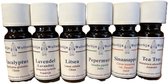 Merlijn Wellness - basis set - etherische olie - starters pakket - 6 x 10ml
