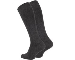 Compressie kniekousen - grijs - maat 35-38 (S/M) - Steunkousen - Compressie sokken - Reizen - Sporten - Zwangerschap