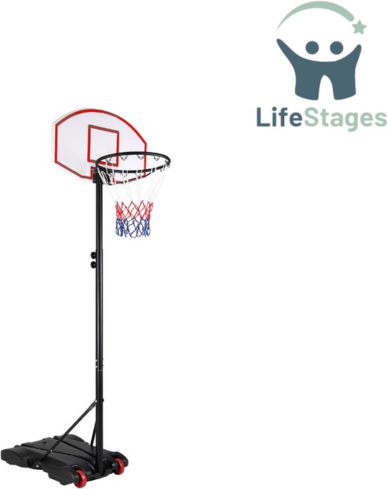 LifeStages basketbalpaal – 179-209cm – 30kg voet – buiten