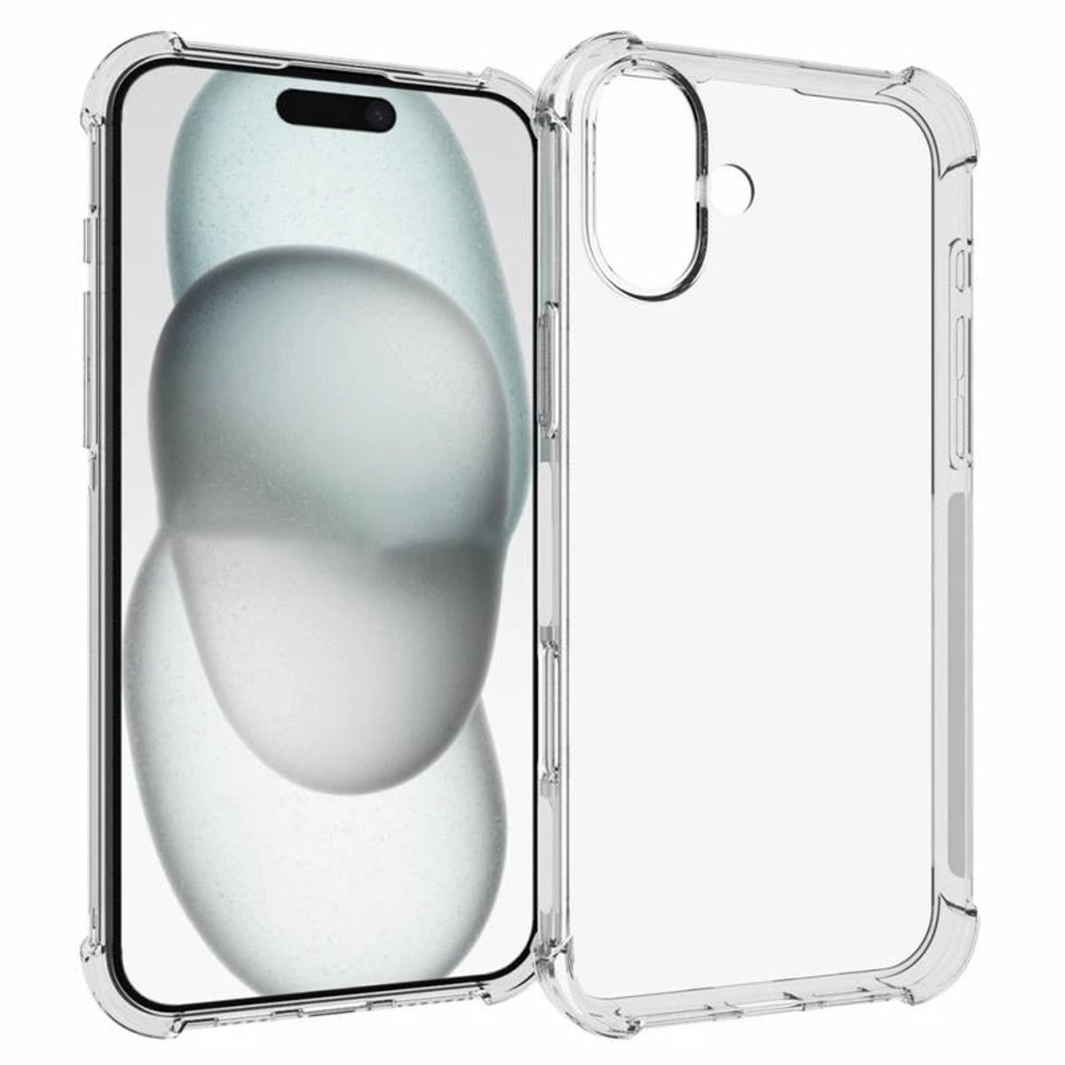 Telefoonhoesje Geschikt voor Iphone 16 Hoesje Siliconen - Shockproof Case - Transparant