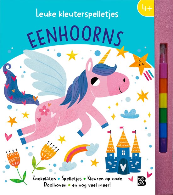 Leuke kleuterspelletjes: Eenhoorns - cover