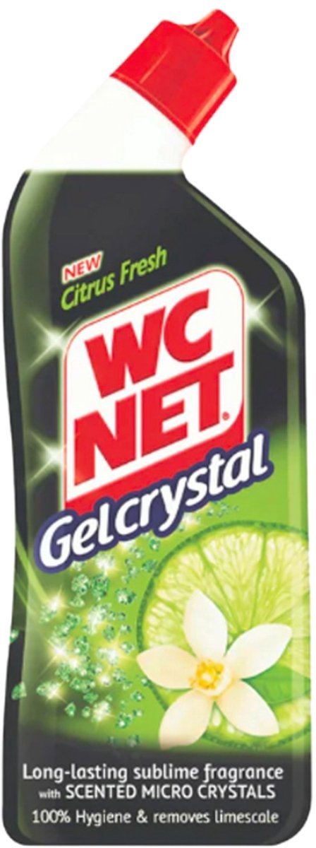 WC Net - Toiletreiniger - Gel - Citrusgeur - Ontkalkt - 750ml - 1 stuk
