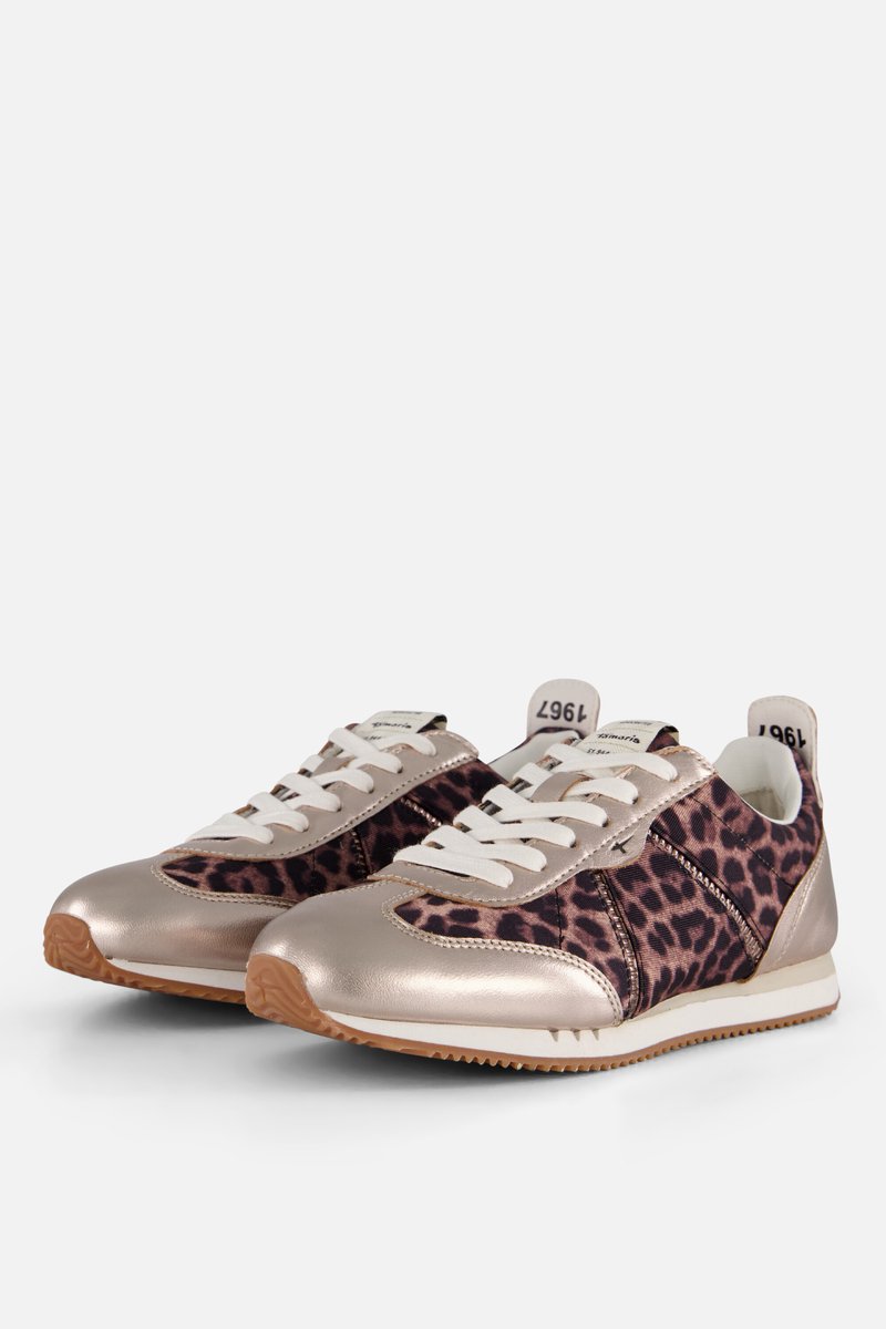 Tamaris Leopard Sneakers beige Textiel