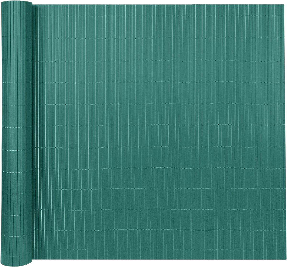 Aufun PVC Zichtwerende Mat - Versterkte Lamellen voor Balkon, Terras of Tuin- Waterdicht, Stevig en Met Kabelbinders, (90x300 cm, Groente)