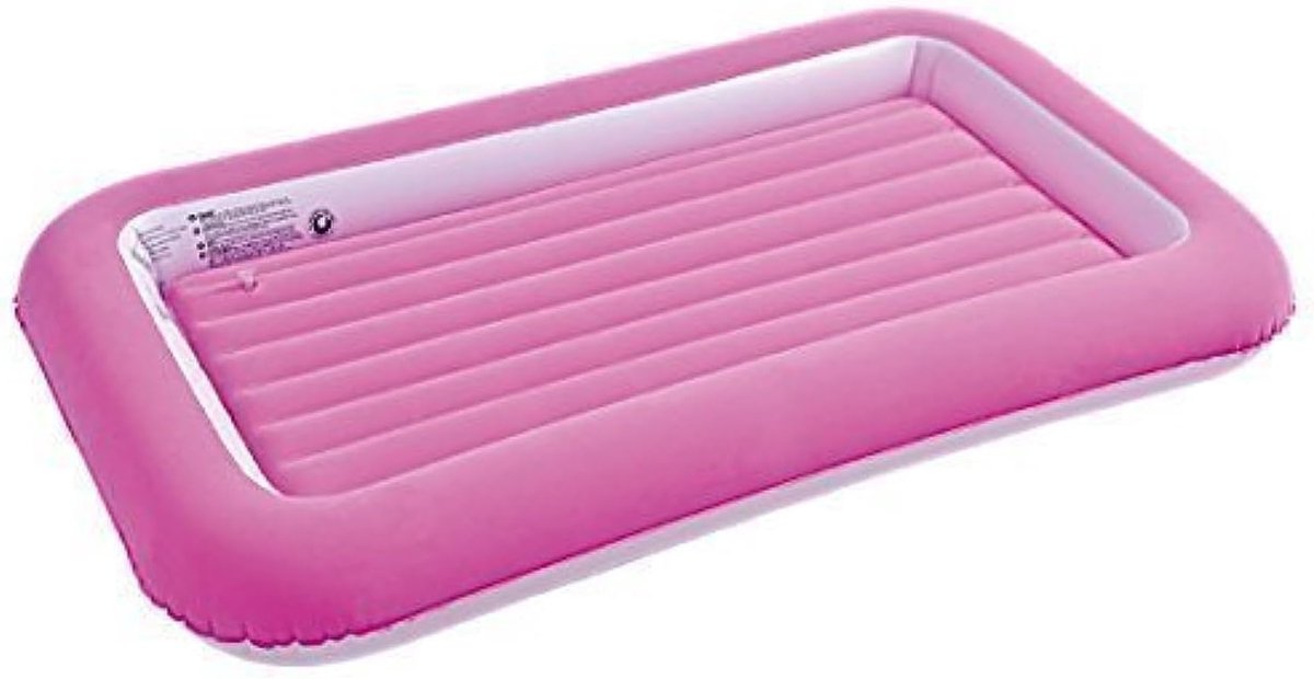 Opblaasbare kindermatras voor peuters - Perfect voor camping en reizen (Roze)