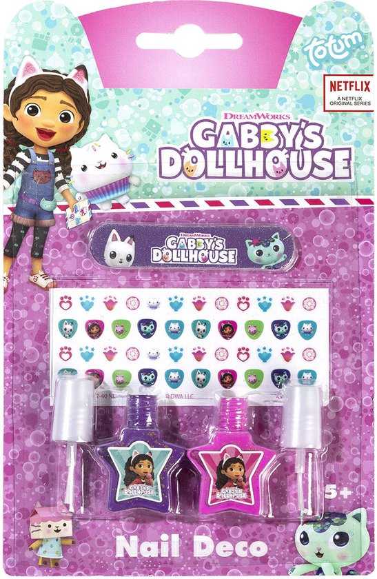 Gabby's Poppenhuis Totum nagel deco set kinder nagellak junior- kids beauty speelgoed vanaf 3 jaar Gabby's Dollhouse