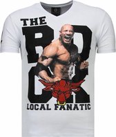 The Rock - Rhinestone T-shirt - Wit