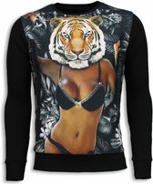 Tiger Chick - Sweater - Zwart