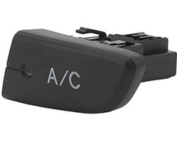 Geschikt voor A/C-systeem drukknopschakelaar 6554KX Vervanging voor Citroen C1 2005-2014, Peugeot 107 2005-2014 en Aygo Mk1, AC-airconditioning drukknop met dop