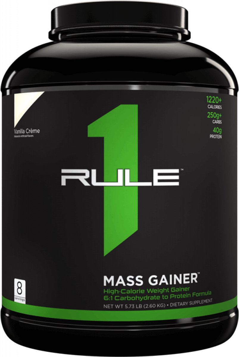 Goedkoopste Rule1 R1 Mass Gainer (5,7lbs) Vanilla Crème - Gewichtstoename - Met Creatine