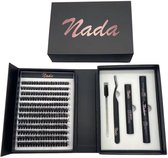 Cluster Wimpers - Nep wimpers Set - Nep wimpers Glam look - Individuele Wimpers - 240 Stuks Wimpers - Wimper Extensions zelf aanbrengen - Cluster Lashes Set - Nepwimpers - Nepwimpers Makkelijk Aanbrengen
